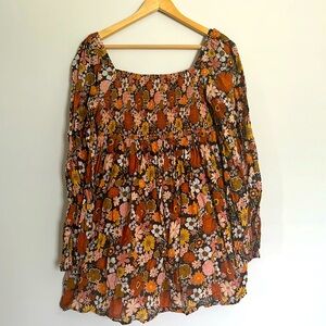 Pink Lily Smocked Baby Doll Dress